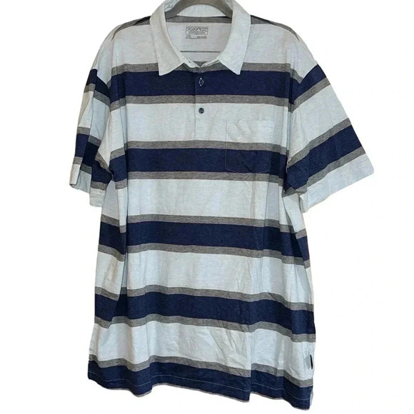 Patagonia Striped Short Sleeve Polo Size XXL - Picture 1 of 9